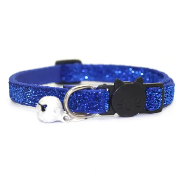 Collar ostentoso para Gato, accesorio para mascotas, sin desvanecimiento, con lentejuelas, campana, Chihuahua, Pug - Imagen 2